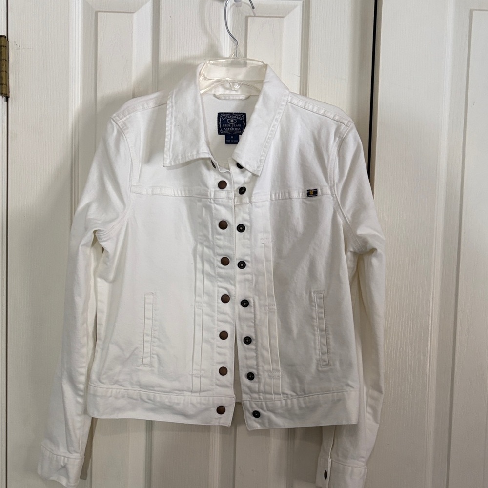 Lucky Brand White Jean Jacket